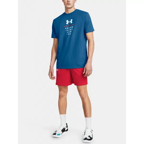  Férfi rövidnadrág UNDER ARMOUR BASELINE SHORT 1383389-600 PIROS 