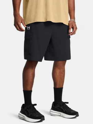 Férfi rövidnadrág UNDER ARMOUR VIBE WOVEN CARGO SHORT 1386560-001 FEKETE