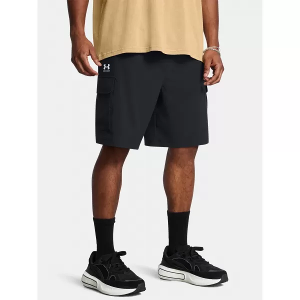  Férfi rövidnadrág UNDER ARMOUR VIBE WOVEN CARGO SHORT 1386560-001 FEKETE 