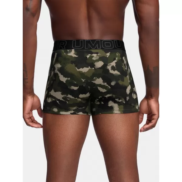  Férfi boxerek UNDER ARMOUR M PERF COTTON NOV 3IN 1383892-391 ZÖLD 