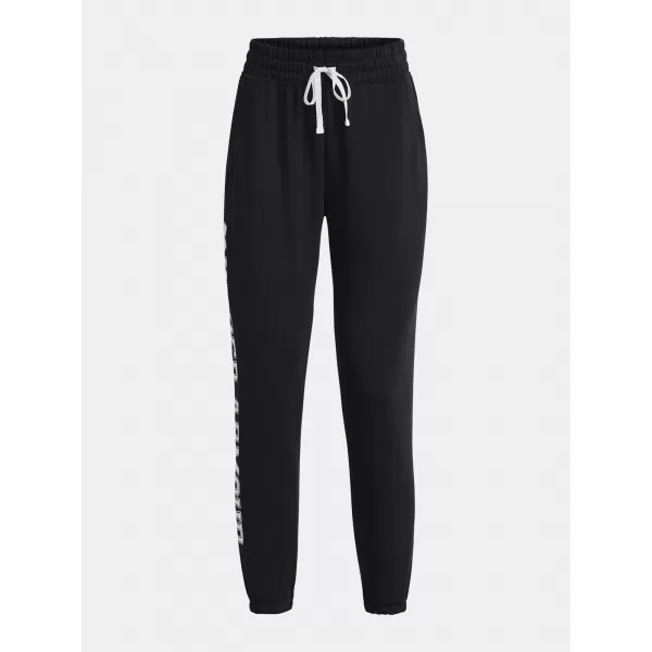  Női melegítőnadrág UNDER ARMOUR RIVAL TERRY GRAPHIC JOGR 1379437-001 FEKETE 