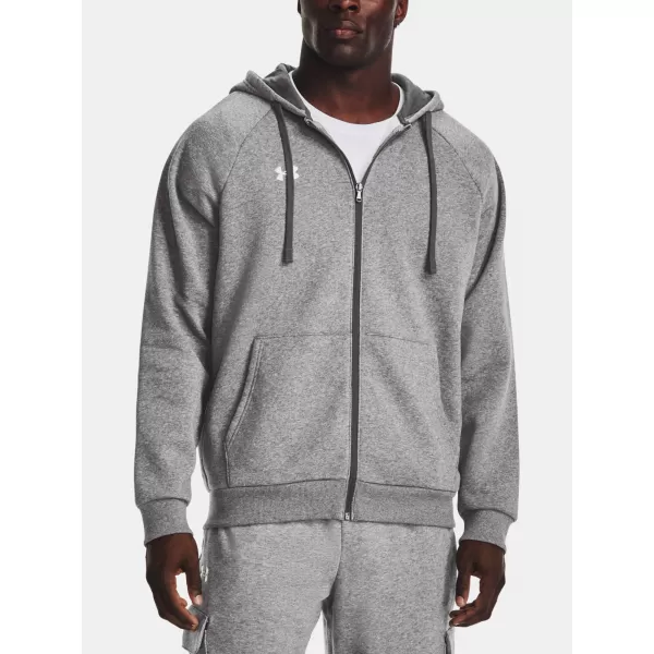  Férfi pulóver UNDER ARMOUR UA RIVAL FLEECE FZ HOODIE SZÜRKE 