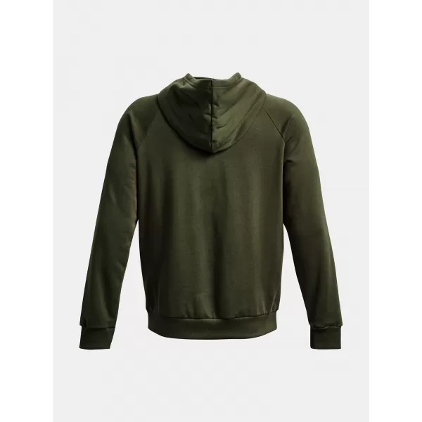  Férfi pulóver UNDER ARMOUR RIVAL FLEECE HOODIE 1379757-390 ZÖLD 