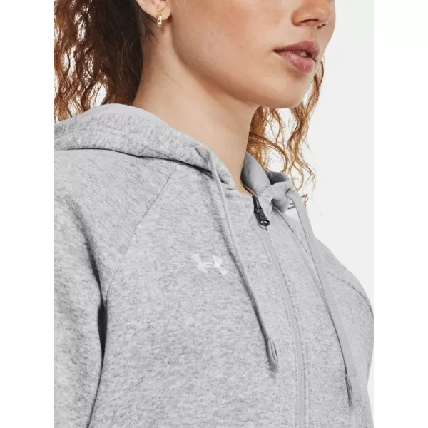  Női pulóver UNDER ARMOUR RIVAL FLEECE FZ HOODIE 1379497-012 SZÜRKE 