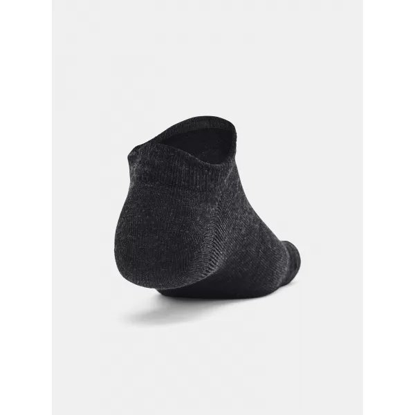  Zokni UNDER ARMOUR ESSENTIAL NO SHOW (3 PÁRY) 1382623-001 FEKETE 