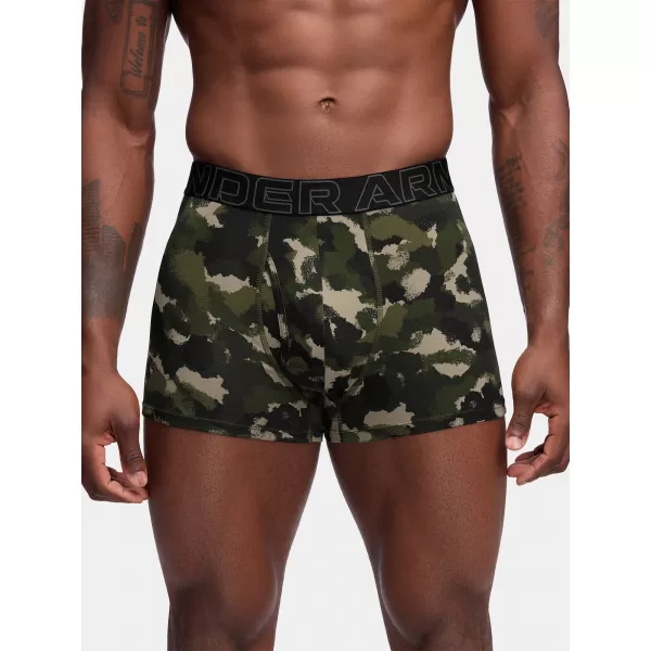  Férfi boxerek UNDER ARMOUR M PERF COTTON NOV 3IN 1383892-391 ZÖLD 
