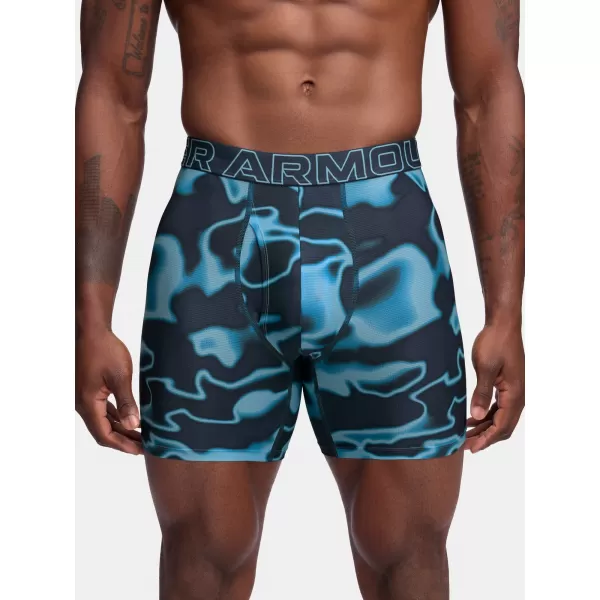  Férfi boxerek UNDER ARMOUR M PERF TECH MESH NOV 6IN (3KS) 1383885-494 KÉK 