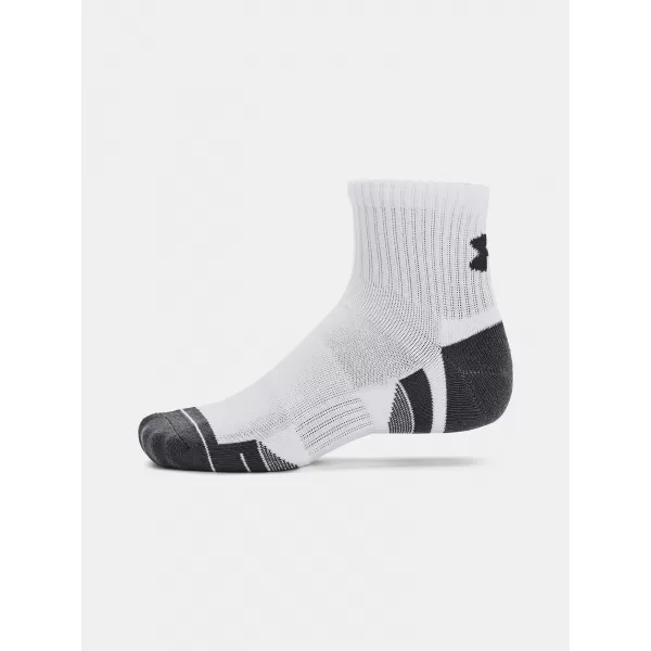  Zokni UNDER ARMOUR PERFORMANCE COTTON 3P QTR 1379528-100 FEHÉR 