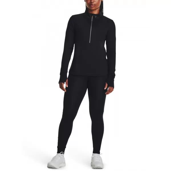  Női póló UNDER ARMOUR QUALIFIER RUN 1/2 ZIP 1379349-001 FEKETE 