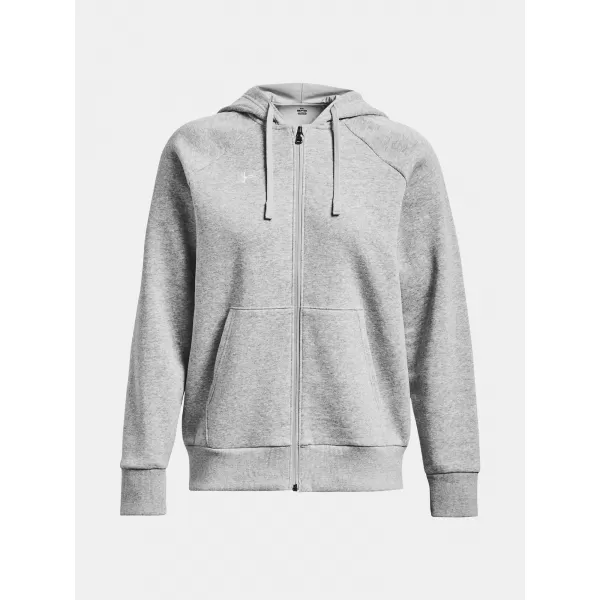  Női pulóver UNDER ARMOUR RIVAL FLEECE FZ HOODIE 1379497-012 SZÜRKE 