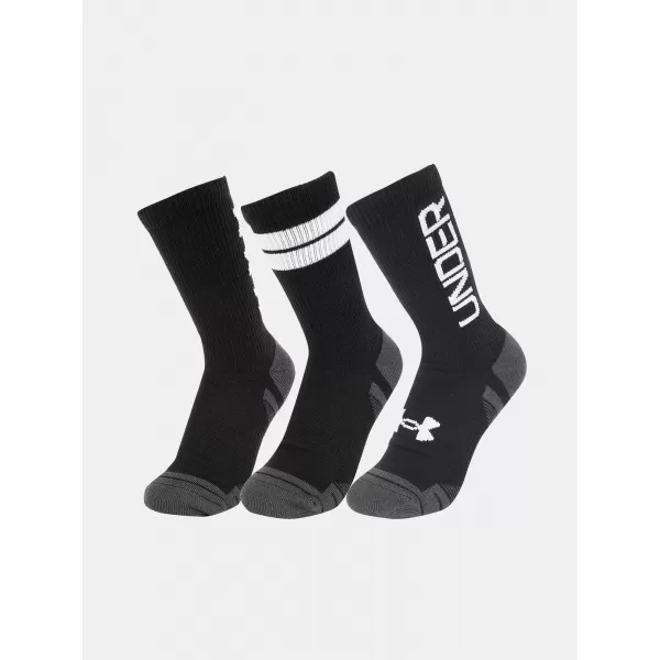  Zokni UNDER ARMOUR PERF TECH NOV CREW (3 PÁRY) 1379515-002 FEKETE 