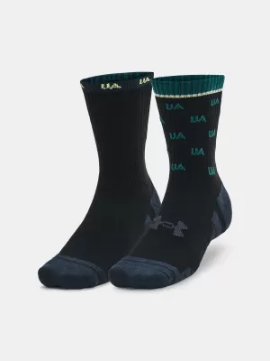 Zokni UNDER ARMOUR PERF COTTON NOV MID (2 PÁRY) 1379534-002 FEKETE