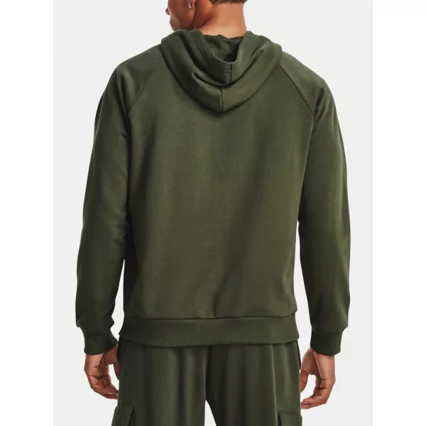  Férfi pulóver UNDER ARMOUR RIVAL FLEECE HOODIE 1379757-390 ZÖLD 