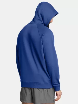Férfi pulóver UNDER ARMOUR RIVAL FLEECE HOODIE 1379757-432 KÉK