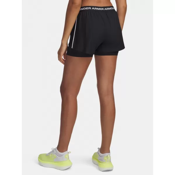  Női rövidnadrág UNDER ARMOUR TECH PLAY UP 2IN1 SHORTS 1389895-001 FEKETE 