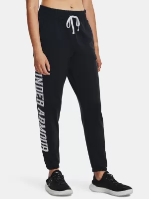 Női melegítőnadrág UNDER ARMOUR RIVAL TERRY GRAPHIC JOGR 1379437-001 FEKETE