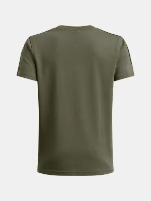 Fiú póló UNDER ARMOUR B ICON TAPED SS 6001583-390 ZÖLD