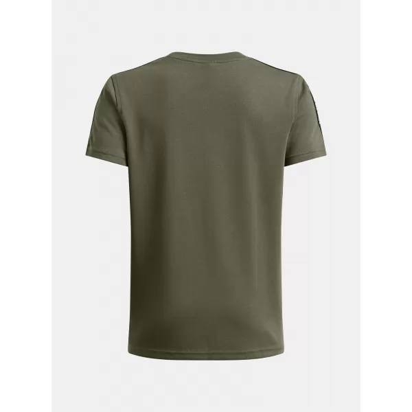  Fiú póló UNDER ARMOUR B ICON TAPED SS 6001583-390 ZÖLD 