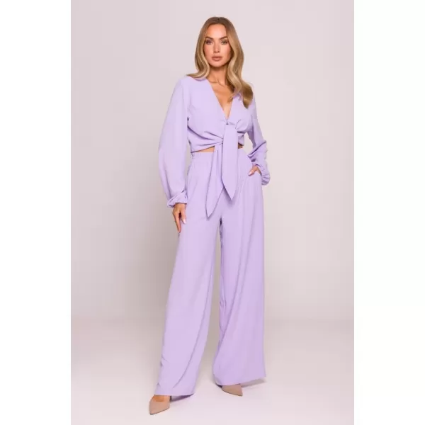  Női crop top MOE M861 LILA 