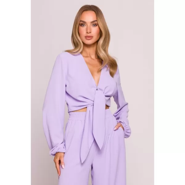  Női crop top MOE M861 LILA 