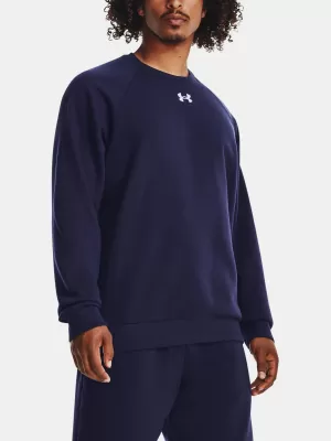 Férfi pulóver UNDER ARMOUR RIVAL FLEECE CREW 1379755-410 KÉK