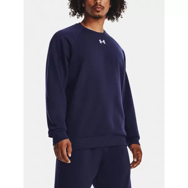  Férfi pulóver UNDER ARMOUR RIVAL FLEECE CREW 1379755-410 KÉK 