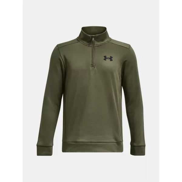  Fiú pulóver UNDER ARMOUR ARMOUR FLEECE 1/4 ZIP 1373559-390 ZÖLD 