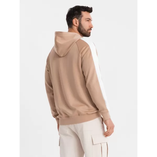  Férfi pulóver OMBRE OM-SSZP-0210 BÉZS 