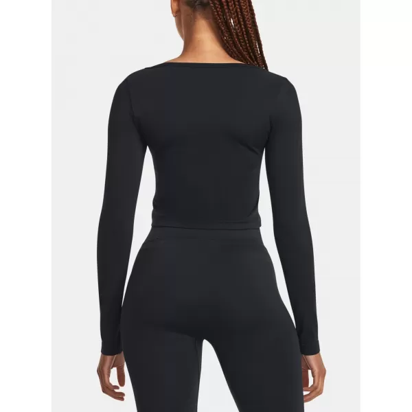  Női póló UNDER ARMOUR TRAIN SEAMLESS LS 1379150-001 FEKETE 