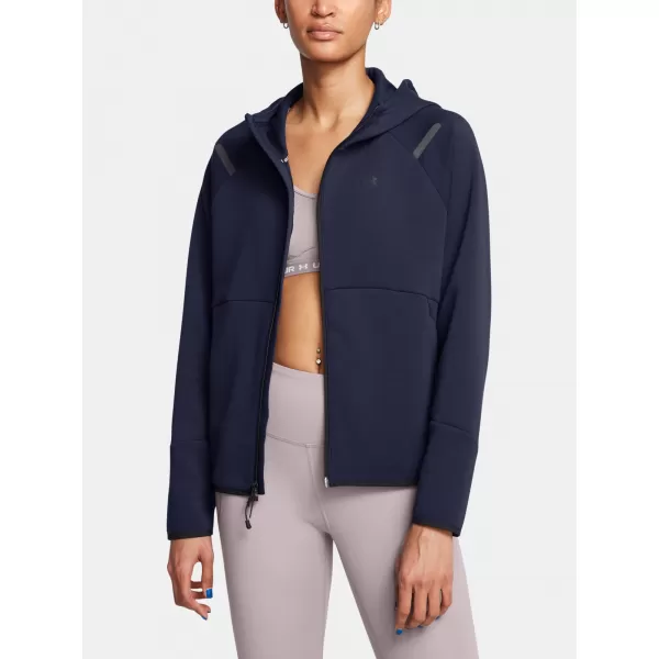  Női pulóver UNDER ARMOUR UNSTOPPABLE FLEECE FZ 1379842-410 KÉK 