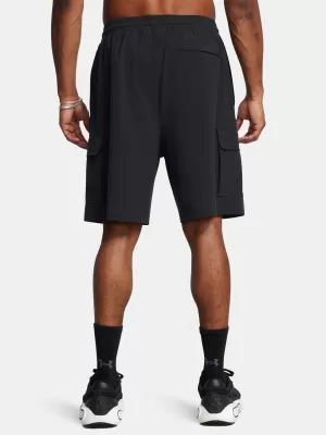 Férfi rövidnadrág UNDER ARMOUR VIBE WOVEN CARGO SHORT 1386560-001 FEKETE