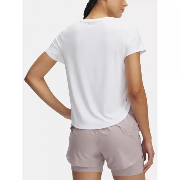  Női póló UNDER ARMOUR LAUNCH ELITE SHORTSLEEVE 1389564-100 FEHÉR 