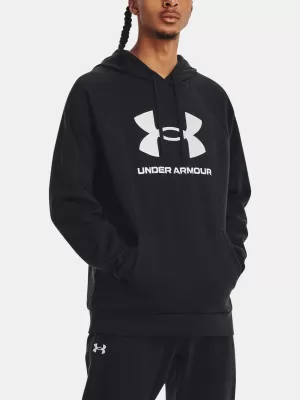 Férfi pulóver UNDER ARMOUR RIVAL FLEECE LOGO HD 1379758-001 FEKETE