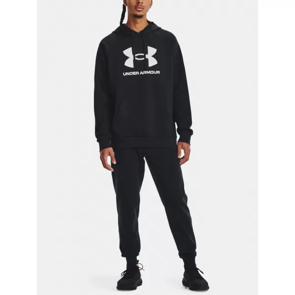  Férfi pulóver UNDER ARMOUR RIVAL FLEECE LOGO HD 1379758-001 FEKETE 
