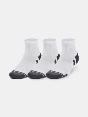 Zokni UNDER ARMOUR PERFORMANCE COTTON 3P QTR 1379528-100 FEHÉR