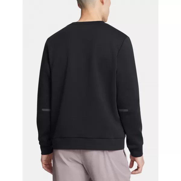  Férfi pulóver UNDER ARMOUR UNSTOPPABLE FLC CREW EU 1389351-001 FEKETE 