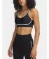 Női melltartó UNDER ARMOUR INFINITY MID PIPED 1389826-001 FEKETE