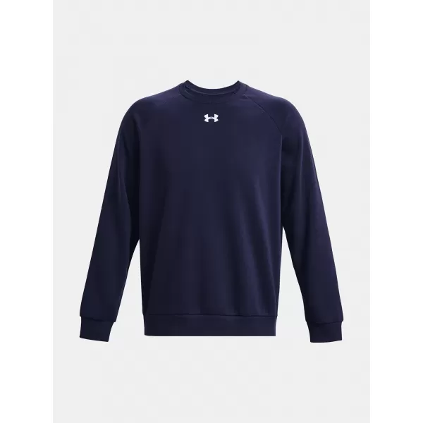  Férfi pulóver UNDER ARMOUR RIVAL FLEECE CREW 1379755-410 KÉK 