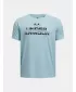 Fiú póló UNDER ARMOUR TECH SPLIT WORDMARK SS 1383010-494 KÉK