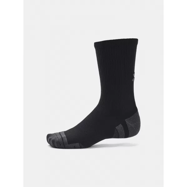  Zokni UNDER ARMOUR PERFORMANCE TECH CREW (3 PÁRY) 1379512-001 FEKETE 