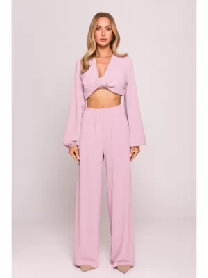 Női leggings MOE M862 KREPP RÓZSASZÍN