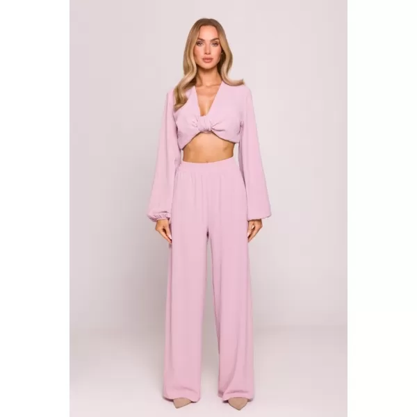  Női leggings MOE M862 KREPP RÓZSASZÍN 