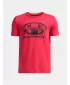 Fiú póló UNDER ARMOUR B GLITCH LOCKERTAG SS 1386833-989 PIROS