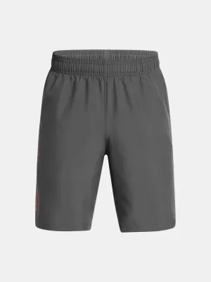 Fiú rövidnadrág UNDER ARMOUR TECH WOVEN WORDMARK SHORT 1383341-026 SZÜRKE