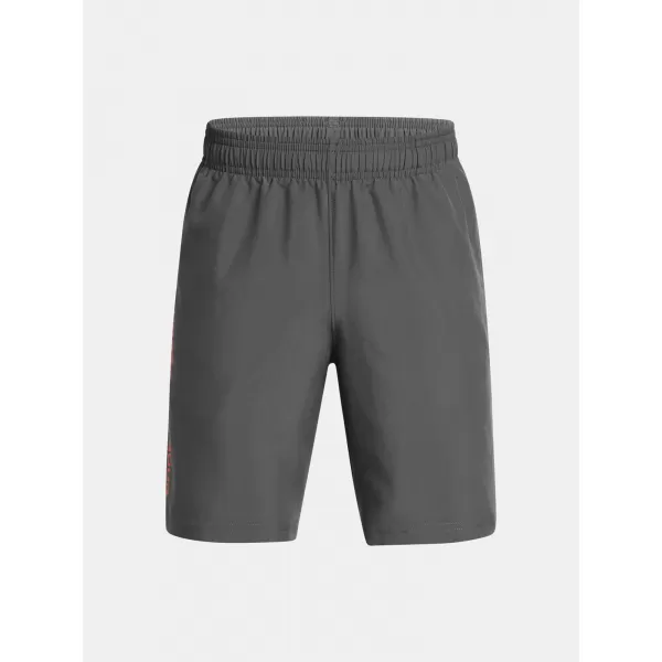 Fiú rövidnadrág UNDER ARMOUR TECH WOVEN WORDMARK SHORT 1383341-026 SZÜRKE 
