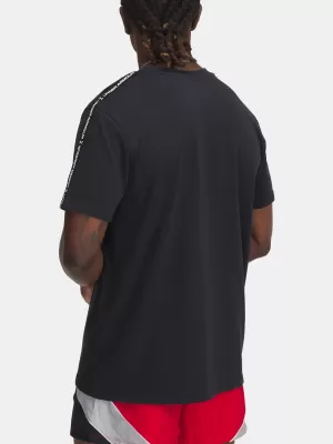 Férfi póló UNDER ARMOUR ICON HWT TEE TAPING 1390300-001 FEKETE