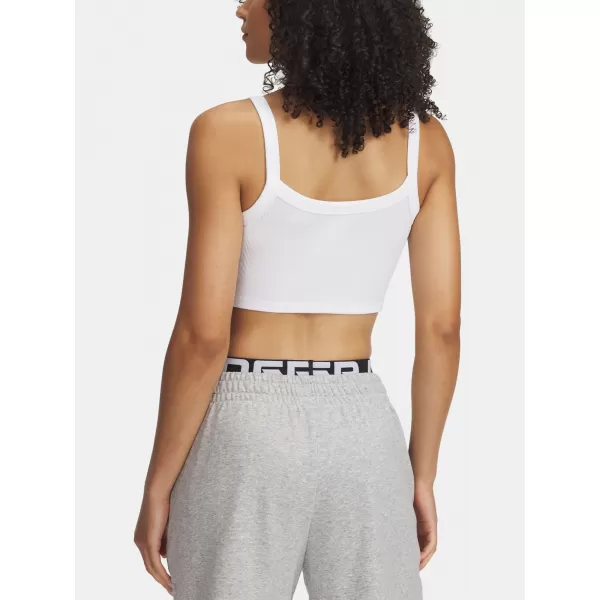  Női felső UNDER ARMOUR RIVAL RIB BABY TANK 6000265-100 FEHÉR 