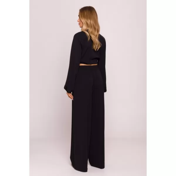  Női crop top MOE M861 FEKETE 
