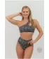 SÃO GONÇALO bikinifelső - zebra 764 WHITE Nebbia