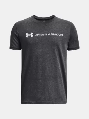 Fiú póló UNDER ARMOUR B LOGO WORDMARK SS 1380747-001 FEKETE